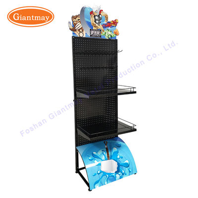 De calidad superior la tienda al por menor herramienta el estante de Peg Board Stand Iron Display