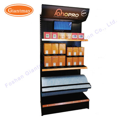 Los accesorios de comercialización del bulbo de la ejecución del estante del metal exhiben el soporte de la tienda