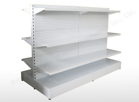 Exhibición de piso del metal de la góndola de Pegboard Expositor del estante del hardware