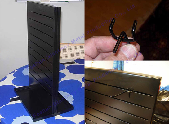 Exhibición del zapato de Slatwall del estante del almacenamiento del piso del metal en venta