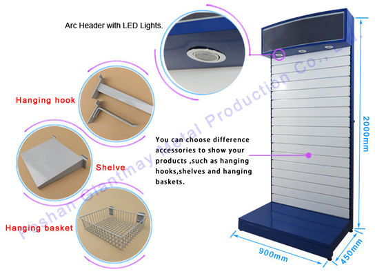 Estantes de exhibición de la venta al por menor del jefe del arco para la tienda accesoria del teléfono