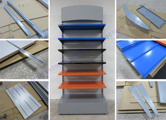 Los cosméticos suelan la exhibición cosmética Slatwall de la tienda del soporte