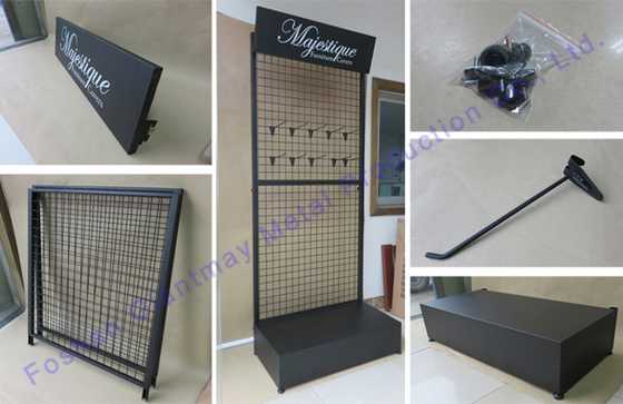 Estante de moda del metal de la tienda al por menor para la exhibición del estante de rejilla del calcetín