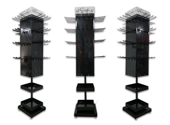 Soporte de exhibición giratorio con pilas del estante de la joyería del brazalete