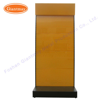 La herramienta eléctrica atormenta el estante del hierro que deja de lado soportes de exhibición del metal de Pegboard