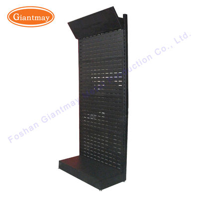 La ejecución de la comercialización del soporte engancha estantes del almacenamiento del metal atormenta