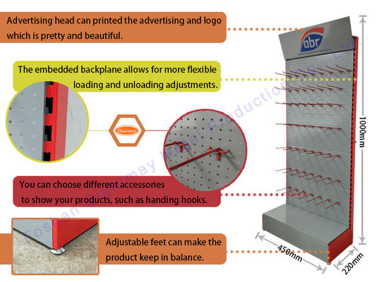 Los soportes al por menor portátiles modernos del jardín exhiben el metal del estante
