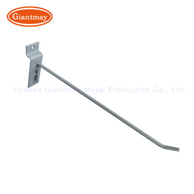 Del metal solo Slatwall gancho de la pared del listón de la tienda de la tienda de la exhibición de Chrome