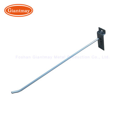 Del metal solo Slatwall gancho de la pared del listón de la tienda de la tienda de la exhibición de Chrome