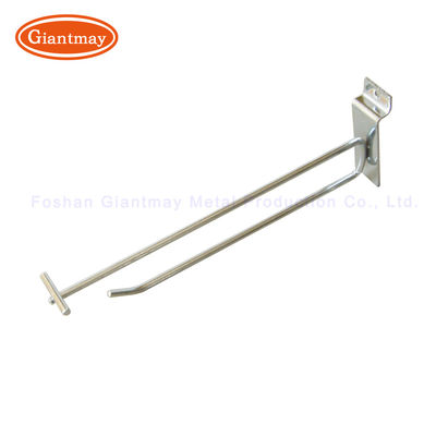 La pantalla de Chrome engancha el gancho de Slatwall del tenedor con el precio